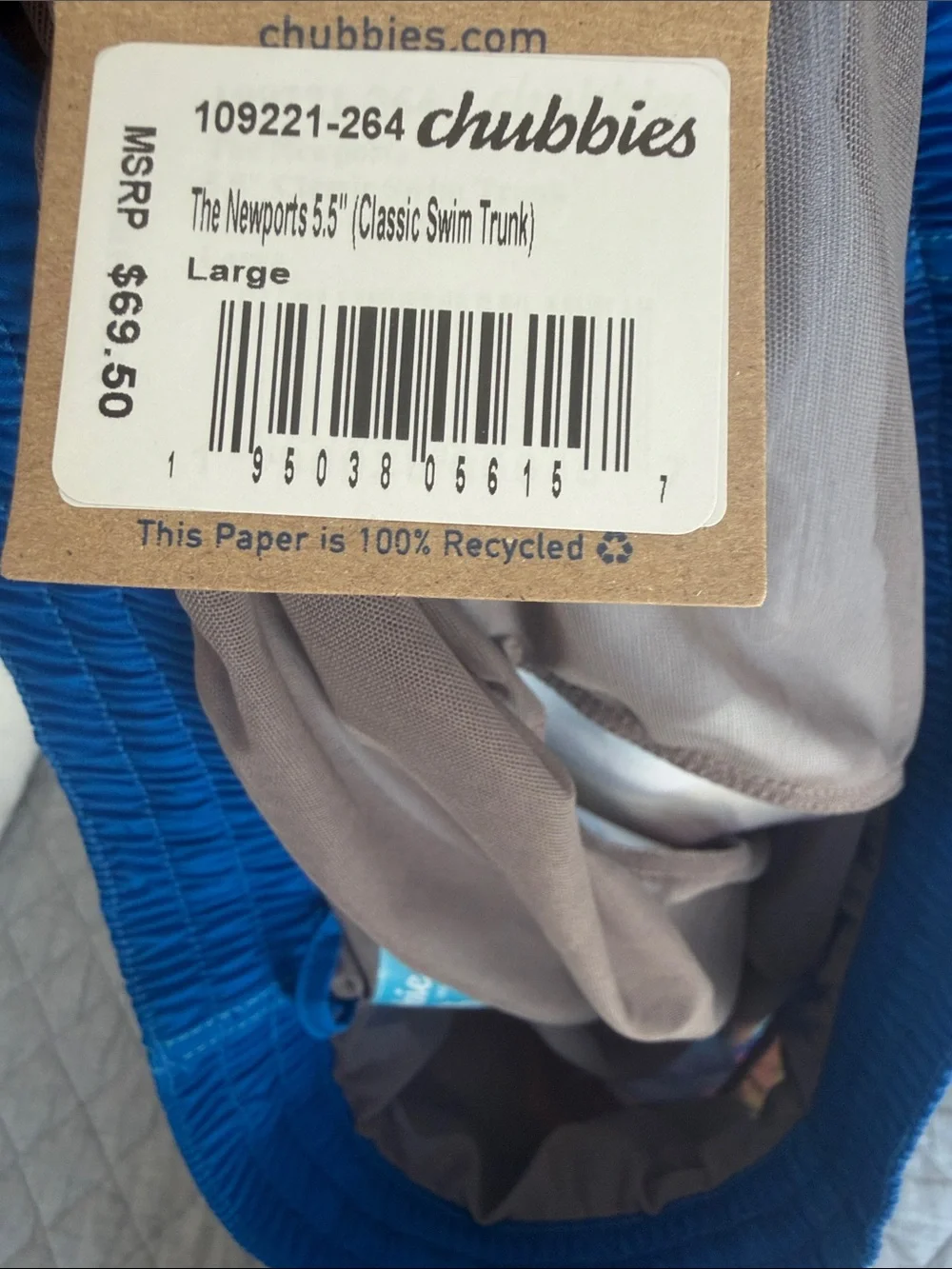 Mens Chubbies Newport 5.5” swim shorts